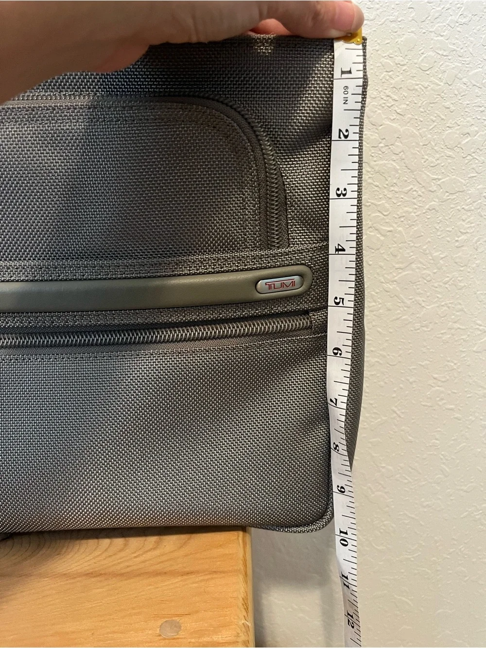 TUMI Gray Ballistic Nylon Laptop Tote Business Briefcase Work Bag